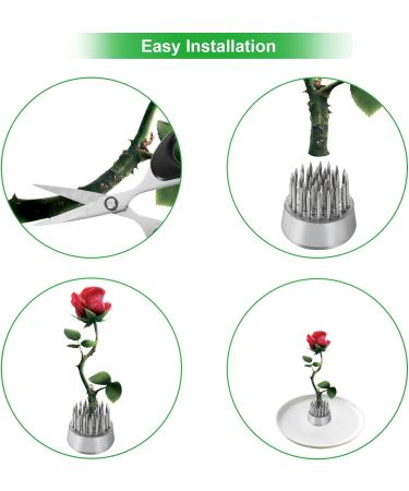 DAJAVE 10 Pack Flower Frogs - Round Japanese Flower Arranger Tool for Plant Decoration and Floral Arrangement - Buy Online on SooperMarket.com