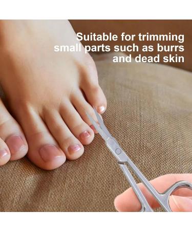 Shakven Eyebrow Scissors for Women Nail Maintenance Toenail and Fingernail Scissor | Multi-Purpose Small Manicure Scissors for Toenail and Fingernail - Buy Online on SooperMarket.com