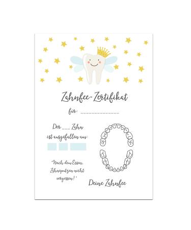 Tooth Fairy Certificate 20 pieces Tooth Fairy Gift