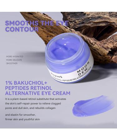 Bakuchiol Retinol Alternative Eye Cream | Dark Circles Puffiness & Fine Lines | Plant-Based Peptide Treatment - Buy Online on SooperMarket.com