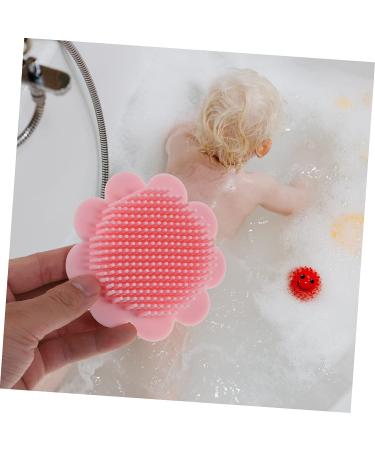 Healeved Silicone Shampoo Brush Set - Pink Scalp Scrubber & Massage Tool for Infants and Babies - 2 Pack - Buy Online on SooperMarket.com