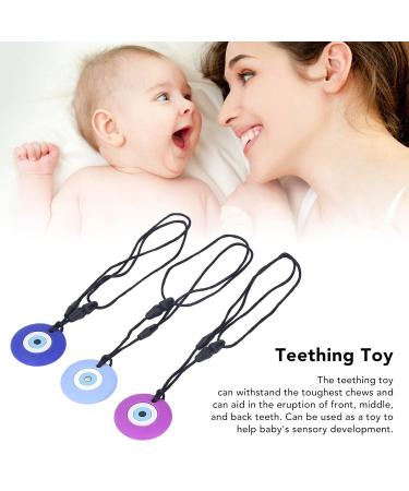 3PCs Children's Tooth Toys - Blue Sky Blue & Purple Silicone Teething Toys for Toddlers - Perfect for Home & Travel - Buy Online on SooperMarket.com
