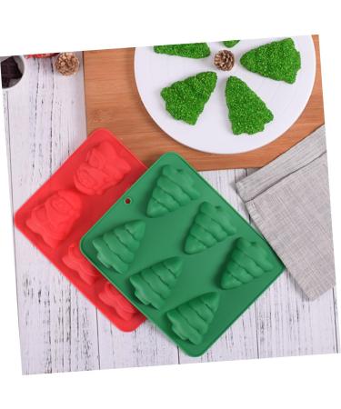 KICHOUSE Christmas Decor Christmas Baking Molds Silicone Molds Ice Cubes Chocolate Pastry Mould Cake Mold Mousse Mold Fudge - Buy Online on SooperMarket.com