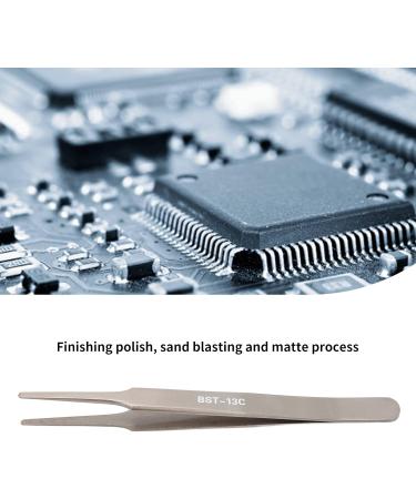 Elbow Tweezers High Hardness Stainless Steel Craft Tweezers Anti Magnetic Impact Resistant Round Head Acid Proof Super Industrial Tweezers - Buy Online on SooperMarket.com