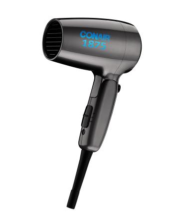 Conair Travel Hair Dryer with Dual Voltage  1875W Compact Hair Dryer with Folding Handle  Travel Blow Dryer Hair Dryer 1875 Watt