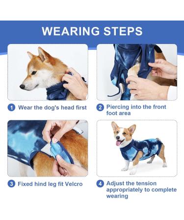 Dog Surgical Recovery Suit Pets Abdominal Wound Protector Puppy Medical Surgical Clothes Prevent Licking Dog After Surgery Vest Bodysuit Castration Medical Pet Shirt Cone E-Collar Alternative (M) - Buy Online on SooperMarket.com