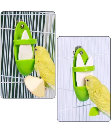 2 Pcs Bird Food Container Plastic Cuddle Bone Feeding Racks Vegetable Fruit Holder Hanging Feeder Parrot Cage Stands Accessories for Bird Parrot - Buy Online on SooperMarket.com