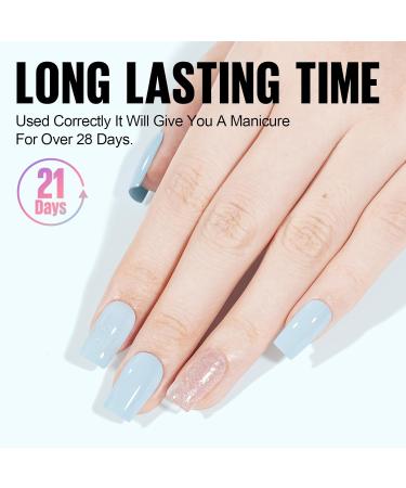 TOMICCA Baby Blue Gel Nail Polish - Long Lasting Sky Blue UV/LED Soak-Off Gel, Perfect for Manicure Salon or DIY at Home - Buy Online on SooperMarket.com