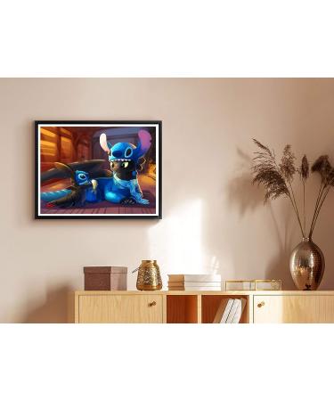 Palodio 5D Diamond Painting Kit - Cartoon Dinosaur Paint by Numbers - 12x16 inch Full Drill Round Rhinestone Craft Canvas for Home Wall Decor - Buy Online on SooperMarket.com