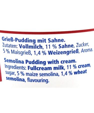 Frischli Semolina Pudding with Cream - Pack of 20 (20 x 85g) | Buy Internationally - Delicious Dessert Treat - Buy Online on SooperMarket.com
