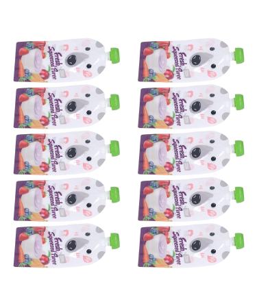 Reusable Baby Food Bags - 10 Pack 200ml Storage for Toddlers & Children | Lockable Puree Pouches - Buy Online on SooperMarket.com