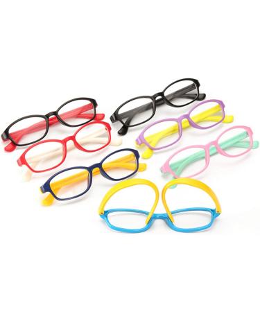 Children's Glasses Frame Without Prescription - Clear Lens for Boys & Girls Ages 5-12 | Dark Blue Glasses Case Included - Buy Online on SooperMarket.com