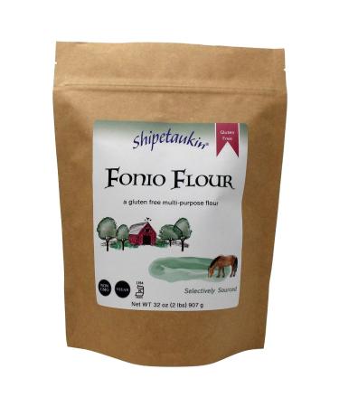 Shipetaukin Multipurpose Fonio Flour - Gluten Free - Non GMO - Made from Fonio African Supergrain - Use for Baking, Thickener, Breads and More (28 Ounces) 2 Pound