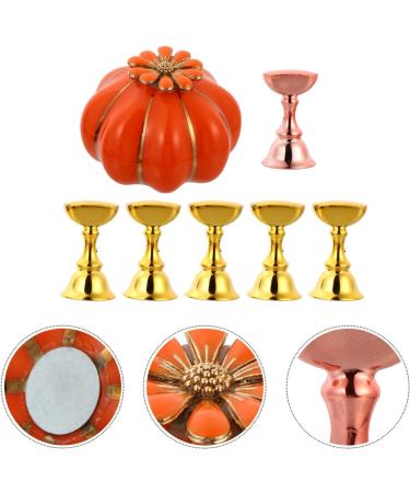 FOMIYES Pumpkin Slices Magnetic Nail Stand Nail Practice Base Pumpkin Nail Display Stand Nail Art Tip Holder Manicure Stand Manicure Practice Base Magnetic Mount Vintage Head - Buy Online on SooperMarket.com