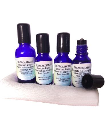 Spot N' Gone | Roller-Ball Applicator Spot Dye Kit | Bleach Stain Repair | Restores Carpet Color From Bleach Spills Acne Medication Cleaning Spots | Off-white Light Colored Carpeting