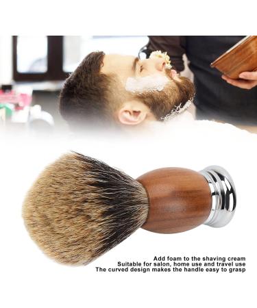Professional Portable Shaving Brush - Ergonomic & Elegant Composite Wood Bart Care for Men | Perfect for Hairdressing Salons - Buy Online on SooperMarket.com