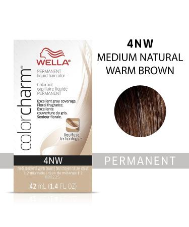 Wella Color Charm 4NW Med Natural Warm Brown - Gray Coverage Hair Color - Buy Online on SooperMarket.com