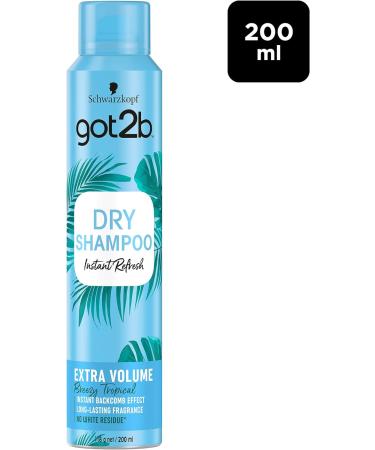 Schwarzkopf got2b Fresh It Up Extra Volume Dry Shampoo Refreshes Hair Inbetween Washes No White Residue Vegan Silicone Free 200 ml - Pack of 6 - Buy Online on SooperMarket.com