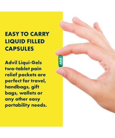 Advil Regular Strength Ibuprofen Pain Relief Liquid-Gels Fast Acting Pain Relief for Migraine Back Neck Joint and Muscle Relief 200mg (72 Count) - Buy Online on SooperMarket.com
