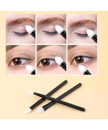 Cysthade Applicator Set - 3PCS Black Silicone Eyeshadow Brushes | Professional Make-Up Tools for Women & Girls - Buy Online on SooperMarket.com