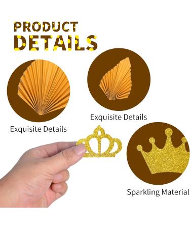 14Pcs Gold Cake Topper Decorations Birthday Cupcake Toppers Crown Cupcake Toppers for Coronation Party Birthday Party Wedding Party - Buy Online on SooperMarket.com