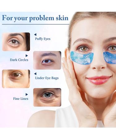SDJUFEI Pearl Under Eye Patches (18 Pairs) - Collagen Eye Mask for Puffy Eyes, Dark Circles & Wrinkles - Buy Online on SooperMarket.com