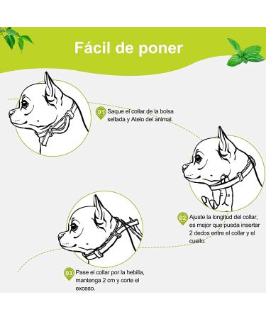 DEWEL 63.5cm Adjustable Waterproof Dog Collar - Effective Tick & Flea Prevention for Dogs & Cats - Buy Online on SooperMarket.com
