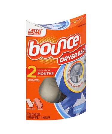 Bounce Dryer Bar Fresh Linen with Holder Fabric Softener 2 Months