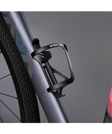 Corki Cycles Bike Bottle Holder - Right & Left Slide-Entry for Racing MTB & E-Bikes - Aluminum Black 2-Pack - Buy Online on SooperMarket.com