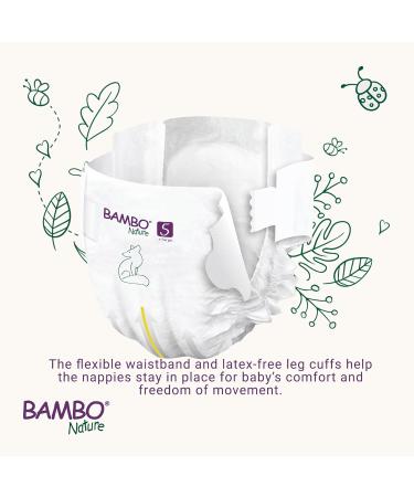 Bambo Nature Size 5 Junior Eco Nappies - 22PK | Enhanced Leakage Protection | Sustainable & Eco-Friendly - Buy Online on SooperMarket.com