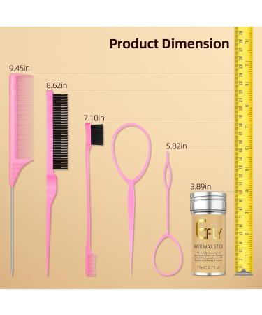 EFLY Hair Wax Stick - Non-Greasy Styling Pomade for Flyaways Edge Control & Wigs (Pack of 6 0.45 oz) - Perfect for Frizz Control & Smooth Styling - Buy Online on SooperMarket.com