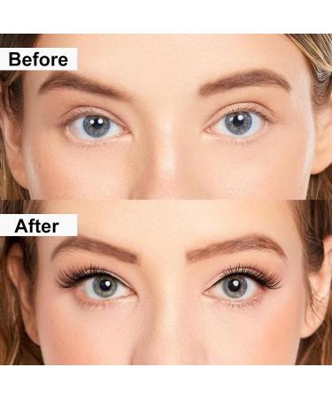 Magnetic Eyelashes Reusable 3D Magnetic Lashes Natural Look with Applicator No Glue Magnetic False Eyelashes without Eyeliner Waterproof Wispy Fluffy Magnetic Lashes - Buy Online on SooperMarket.com
