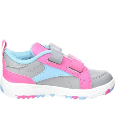 Reebok Baby Weebok Clasp Low Sneakers - Pure Grey/Digital Blue/True Pink - 5 UK Child - Buy Online on SooperMarket.com