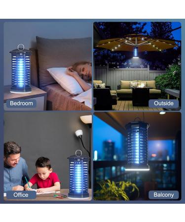 Electric Bug Zapper with LED Light LUUGUYI 4200V Mosquito Zapper Killer Electric Insect Fly Zapper Mosquito Trap No Odor & Chemicals Mosquito Lamp Bulb for Indoor & Outdoor - Buy Online on SooperMarket.com