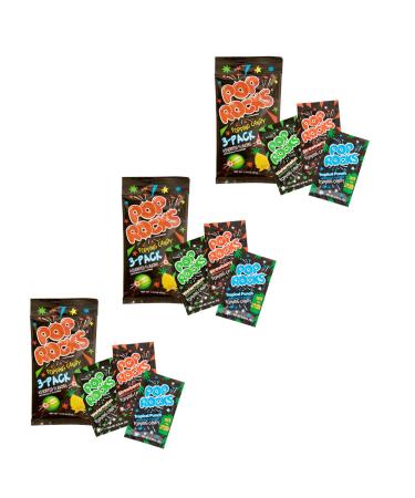 Pop Rocks Popping Candy 3-Pack - Watermelon, Strawberry, Tropical Punch