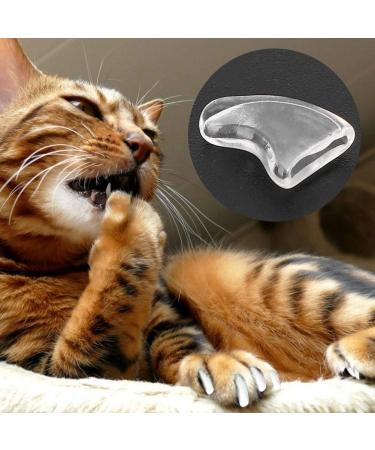 Tmishion Cat Nail Caps & Dog Paw Protective Sleeves - 100 Soft Anti-Scratch Caps (XS Ice White) | Claw Covers for Cats & Dogs - Buy Online on SooperMarket.com