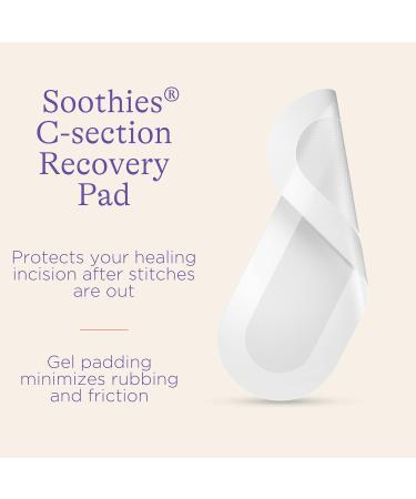 Lansinoh C-Section Recovery Pads - Postpartum Essentials for Scar Relief | 4 Sterilized Cooling Pads - Must-Have for C-Section Recovery & Baby Registry - Buy Online on SooperMarket.com