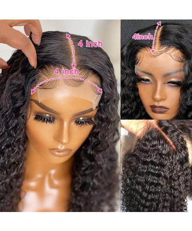 26 Transparent Lace Front Water Wave Wig - Brazilian Virgin Hair, Glueless Curly Wigs - Buy Online on SooperMarket.com