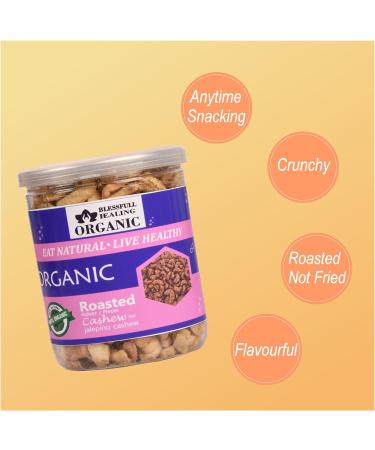 Blessfull Healing Organic Natural Vegan Jalapeno Roasted Halves/Pieces Cashew Nuts Crunchy Kaju 250 Gram - Buy Online on SooperMarket.com