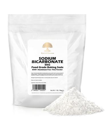 Baking Soda Sodium Bicarbonate 5kg Pure Baking Soda for Cleaning Baking Bath Bombs Odours and Teeth 5.00 kg (Pack of 1)