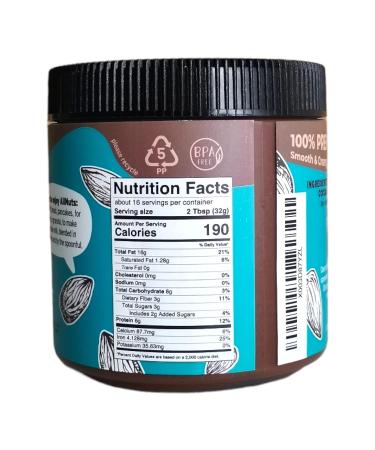 ALLNUTS Choco Almond Spread - 100% Natural, Creamy Texture, Additives Free, Keto & Vegan Friendly (17.6oz) - Buy Online on SooperMarket.com