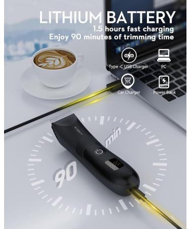 Buy Kibiy Electric Intimate Razor for Men - Waterproof LED Display Extra Replaceable Blades - Buy Online on SooperMarket.com