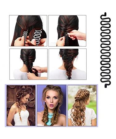 25 PCs Hair Styling Accessories Kit - Braided Clips & Foam Pads for DIY Hairstyles | Hair Tool Set for Girls - Buy Online on SooperMarket.com