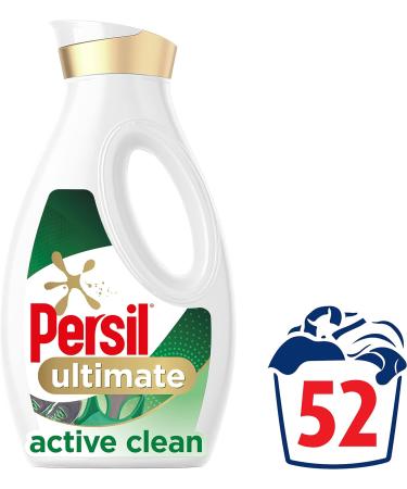Persil Ultimate Active Clean Laundry Washing Liquid Detergent fights odours and stains for 14 days of freshness 52 Washes 1.404 L Fresh 1.4 l (Pack of 1) - Buy Online on SooperMarket.com