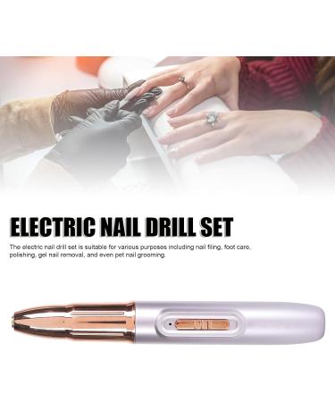 Electric Nail Drill Set Easy Operation Electric Nail File Set Universal Compact for Salon (Narooteaw7nb8zf9e-13) - Buy Online on SooperMarket.com
