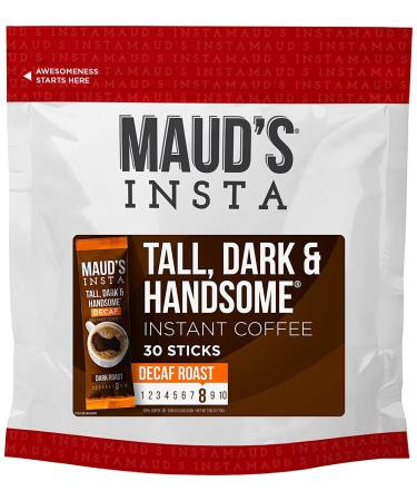 Maud's Instant Decaf Dark Roast Coffee 30ct Travel Packs - 100% Arabica, California Roasted Decaf Instant Coffee - Buy Online on SooperMarket.com