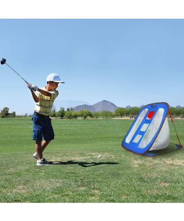 Gagalileo Pop Up Golf Chipping Net - Collapsible 24x28 Target with 12 Foam Balls (Noble Blue) - Buy Online on SooperMarket.com