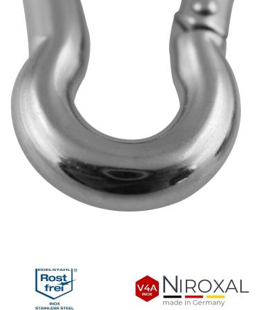10 Small Stainless Steel Carabiner Hooks - 3mm Strong Keychain with 200kg Break Load - Ideal for Hammocks & Swing - Durable Edestahlkarabiner - Buy Online on SooperMarket.com