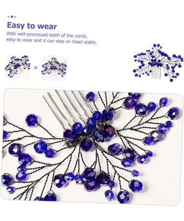 PLAFOPE Bridal Wedding Comb Bridal Headpieces Bridal Side Combs Hair Combs for Women Decorative Wedding Hair Accessories Hair Combs for Women Accessories Hair Comb Clip Bride Hair Comb - Buy Online on SooperMarket.com