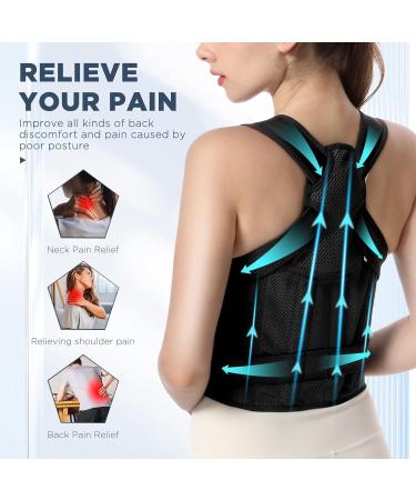 Posture Corrector Women and Men Back Brace for Men and Women Rotate button adjustment Shoulder Straightener Back Support Spine Scoliosis Posture Hunchback Hump Thoracic Spine Corrector(Medium) - Buy Online on SooperMarket.com
